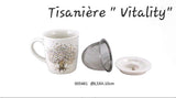 X COLLECTION TISANIÈRE DANS COFFRE AVEC SON COUVERCLE ET FILTRE INOX